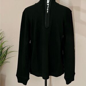 BOSS by HUGO BOSS Quarter Zip Black Sweater